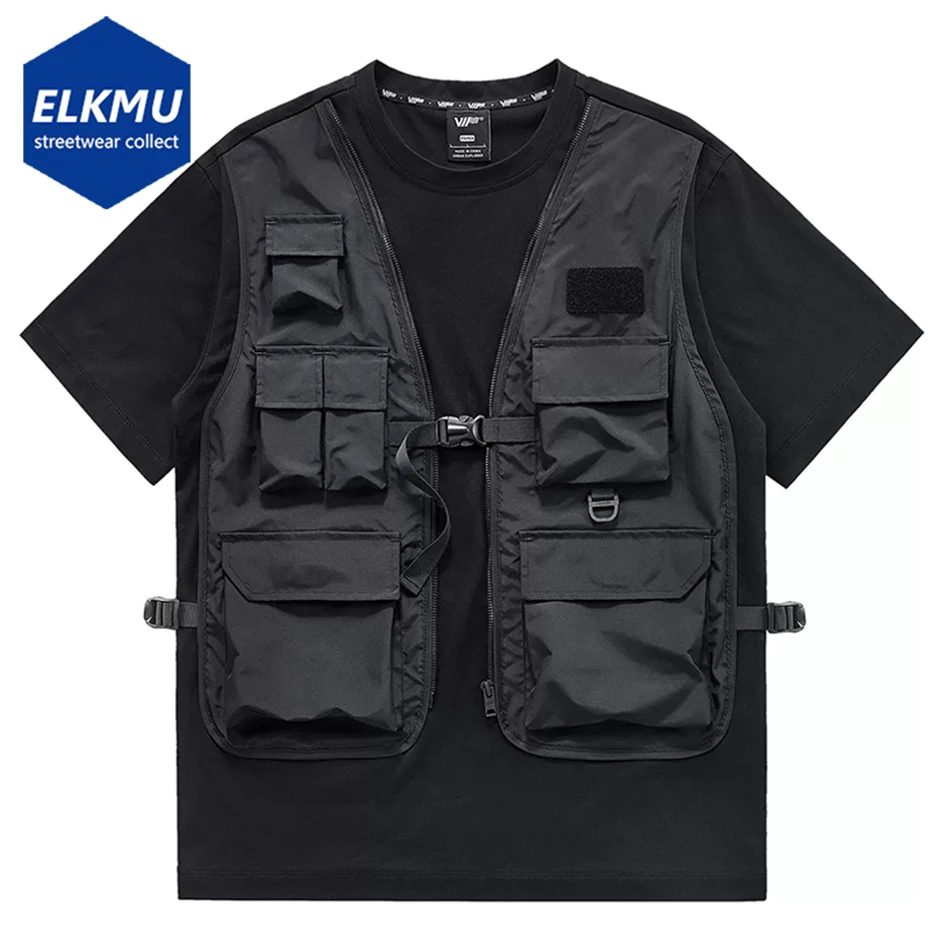 Techwear T Shirts Y2K Function Cargo Tops Men's 2023 New Streetwear Hip Hop Tshirt Vest Fake Two Piece Ninja Darkwear Tee Shirt
Techwear T Shirts Y2K Function Cargo Tops Men's 2023 New Streetwear Hip Hop Tshirt Vest Fake Two Piece Ninja Darkwear Tee Shirt