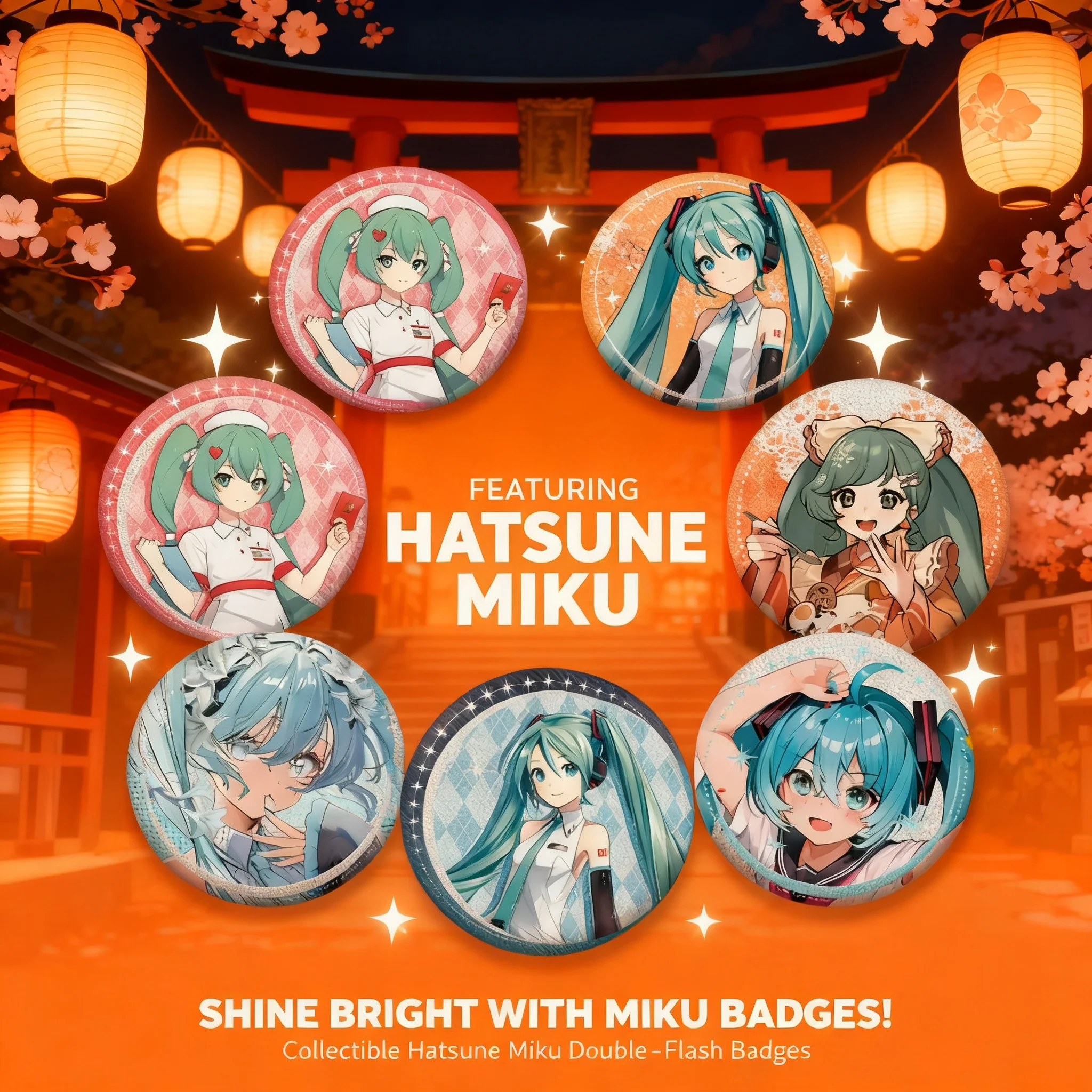 Miku Hatsune Anime Badge Pin New Design 75mm 58mm Double Flash Pet Metal Collectible Gift for Fans Anime Merchandise
Miku Hatsune Anime Badge Pin New Design 75mm 58mm Double Flash Pet Metal Collectible Gift for Fans Anime Merchandise