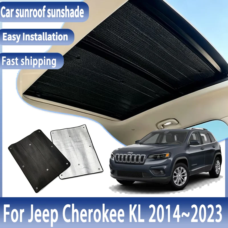 Auto Sunroof Sunshades For Jeep Cherokee KL 2014~2023 2020 2021 Car Skylight Roof Sunscreen Heat Insulation Anti-UV Accessories
Auto Sunroof Sunshades For Jeep Cherokee KL 2014~2023 2020 2021 Car Skylight Roof Sunscreen Heat Insulation Anti-UV Accessories