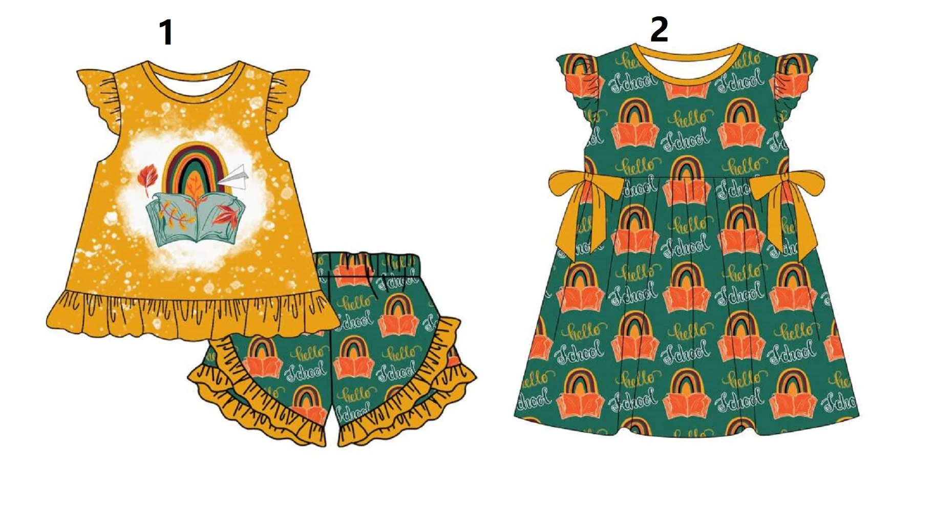 New Toddler Girls Boys Clothing Rainbow Magic Book Print Flying Sleeve Dress Boys Shirt Milk Silk
New Toddler Girls Boys Clothing Rainbow Magic Book Print Flying Sleeve Dress Boys Shirt Milk Silk