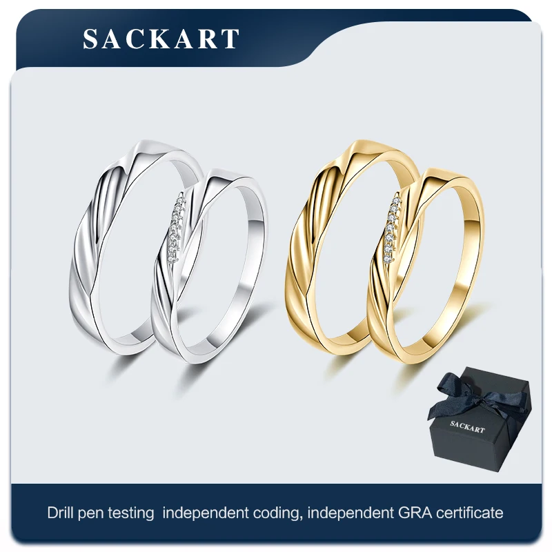 Кольцо SACKART с муассанитом, желтое золото, покрытие, кольца для влюбленных 18 карат, обручальные кольца для женщин, ювелирные изделия, серебро 925 VVS GRA
Кольцо SACKART с муассанитом, желтое золото, покрытие, кольца для влюбленных 18 карат, обручальные кольца для женщин, ювелирные изделия, серебро 925 VVS GRA