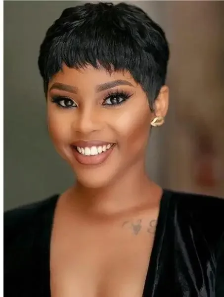 Short human hair wigs Pixie Cut Wigs Human Hair For Black Women With Bangs Brazilian Virgin Hair Cheap Wig machine made
Short human hair wigs Pixie Cut Wigs Human Hair For Black Women With Bangs Brazilian Virgin Hair Cheap Wig machine made