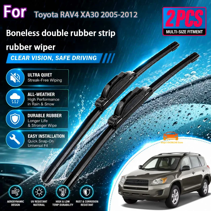 Front Wiper Blades For Toyota RAV4 XA30 2005-2012 Windshield Windscreen Clean Window Car Rain Brushes 24"+16" Modification parts
Front Wiper Blades For Toyota RAV4 XA30 2005-2012 Windshield Windscreen Clean Window Car Rain Brushes 24"+16" Modification parts
