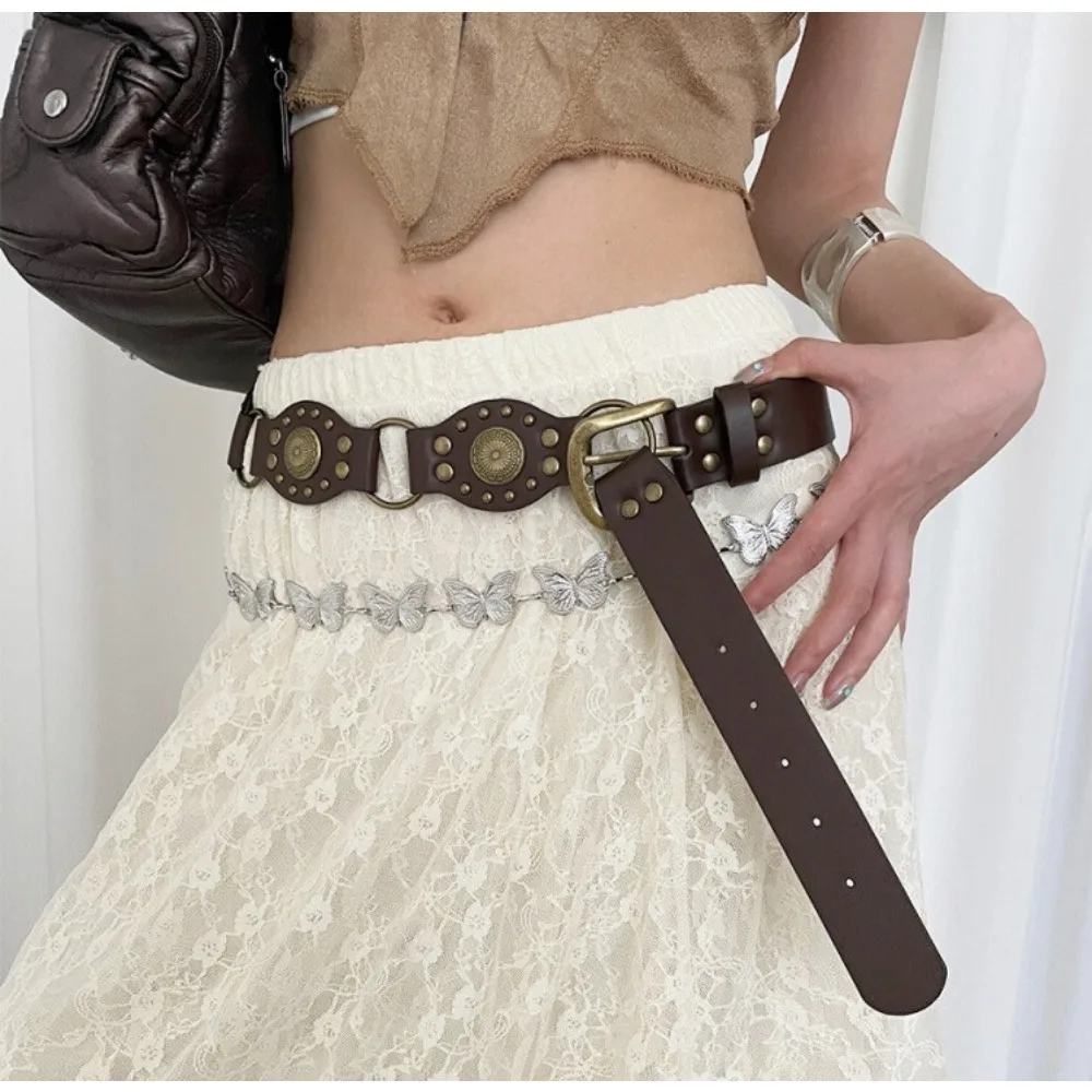 Y2k Retro Rivet Belt for Women Bohemian Western Studs Belt for Dress Jean's Belt Girls' Nice Accessory Gift Black and Brown
Y2k Retro Rivet Belt for Women Bohemian Western Studs Belt for Dress Jean's Belt Girls' Nice Accessory Gift Black and Brown