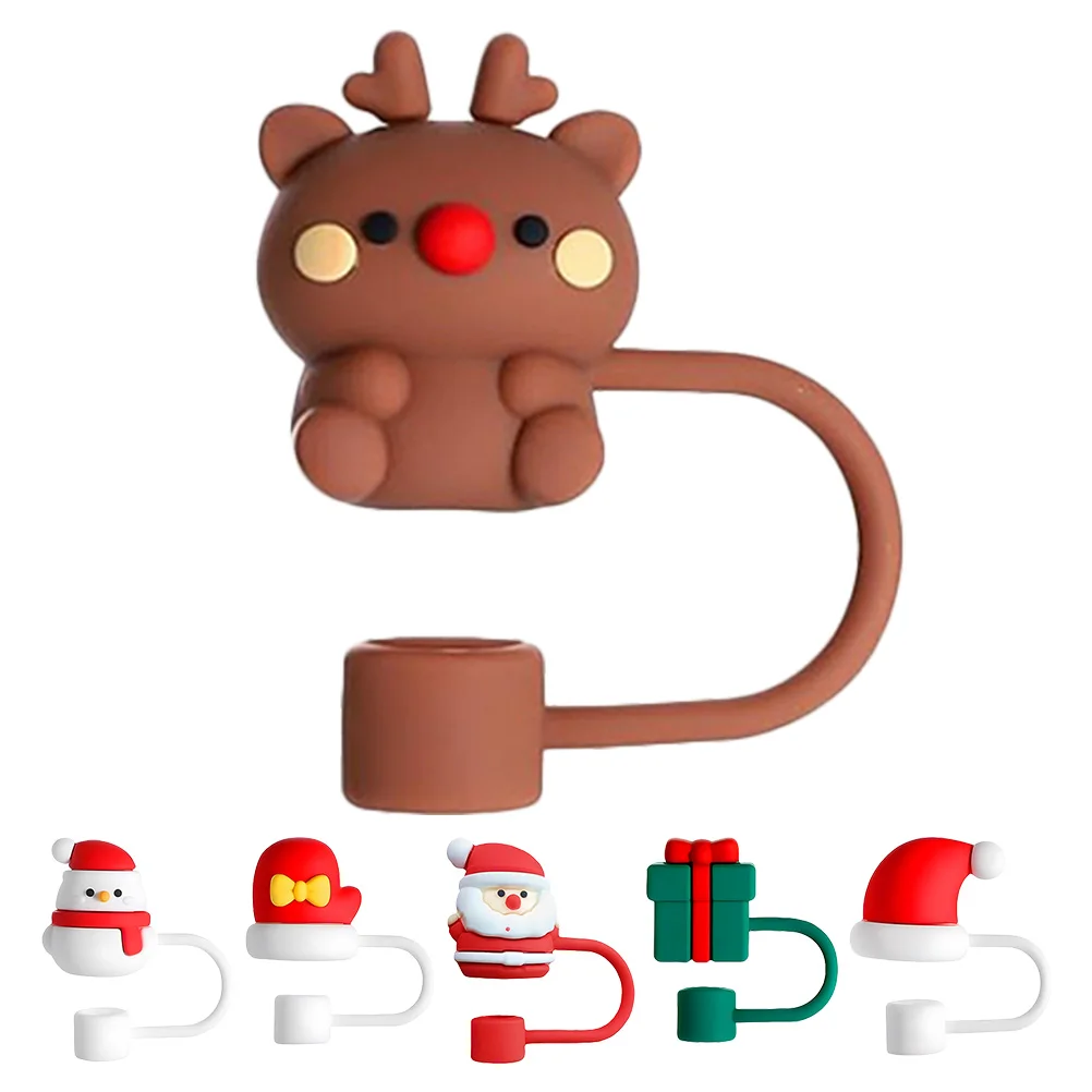 6 Pcs Plug Set Cartoon Christmas Covers 8cm Soft Gel Caps Reusable Silicone Lids For Tumblers Straw End Plugs Straw Covers
6 Pcs Plug Set Cartoon Christmas Covers 8cm Soft Gel Caps Reusable Silicone Lids For Tumblers Straw End Plugs Straw Covers