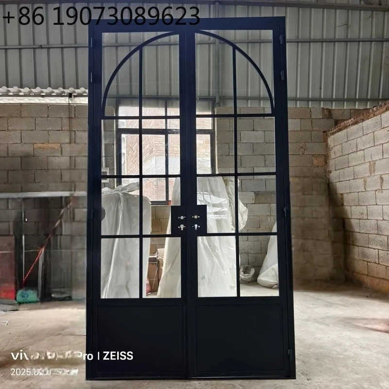 Wrought Iron Folio Arc Special-shaped Store Glass Double Fan French Retro European Extremely Narrow Frame Door
Wrought Iron Folio Arc Special-shaped Store Glass Double Fan French Retro European Extremely Narrow Frame Door