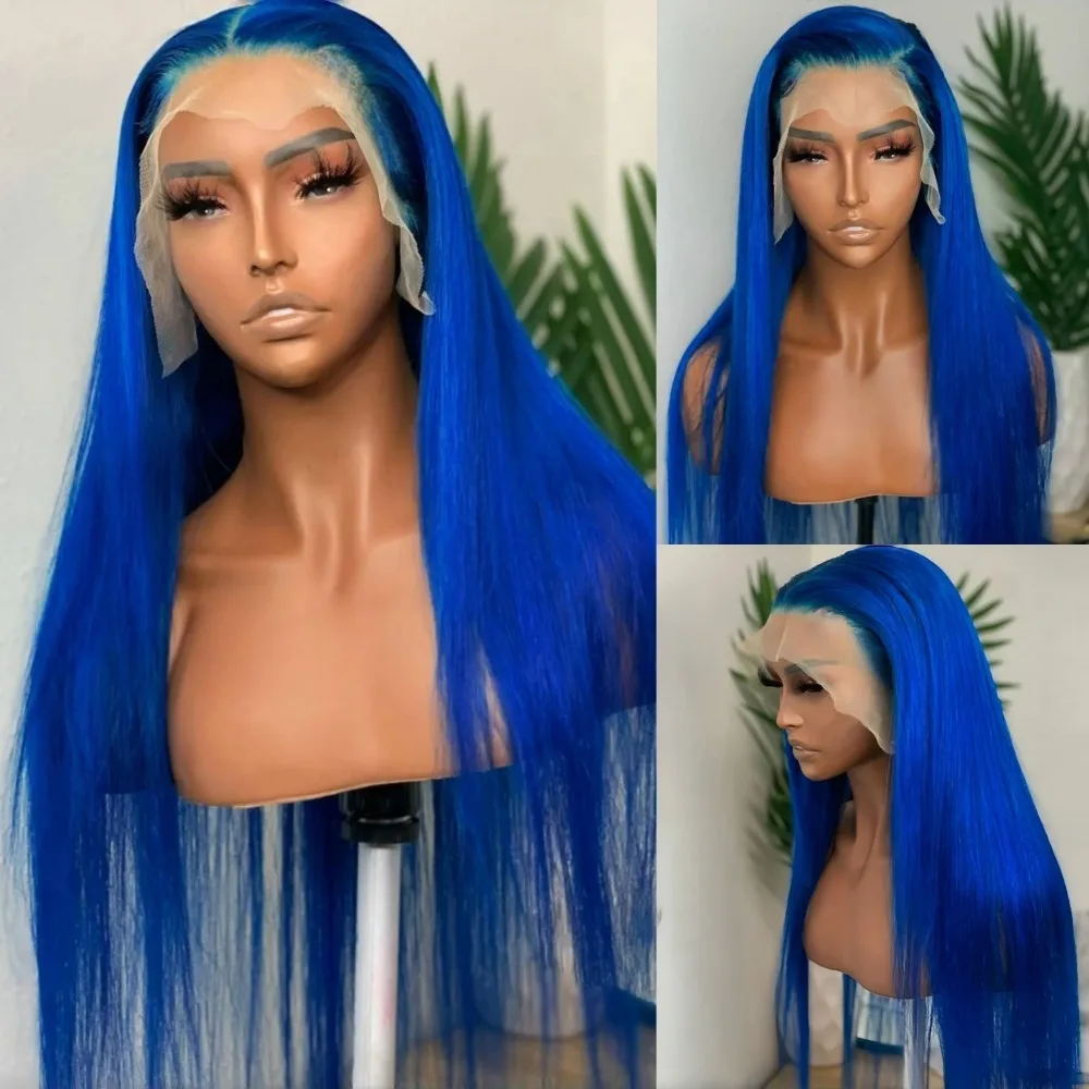 200 Density 13x4 Bone Straight Hd Lace Front Wig 26 32 Inch 13x4 HD Lace Frontal Blue Wigs Suitable For Women Party Cosplay Wigs
200 Density 13x4 Bone Straight Hd Lace Front Wig 26 32 Inch 13x4 HD Lace Frontal Blue Wigs Suitable For Women Party Cosplay Wigs