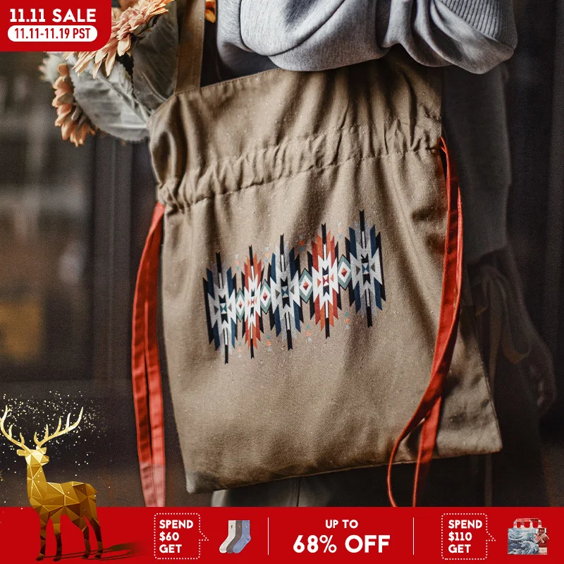 Maden Vintage Women's Khaki Canvas Tote Bag Navajo Print Handbag with Red Drawstring Shoulder Bag Vintage Causal Hobo Bag
Maden Vintage Women's Khaki Canvas Tote Bag Navajo Print Handbag with Red Drawstring Shoulder Bag Vintage Causal Hobo Bag