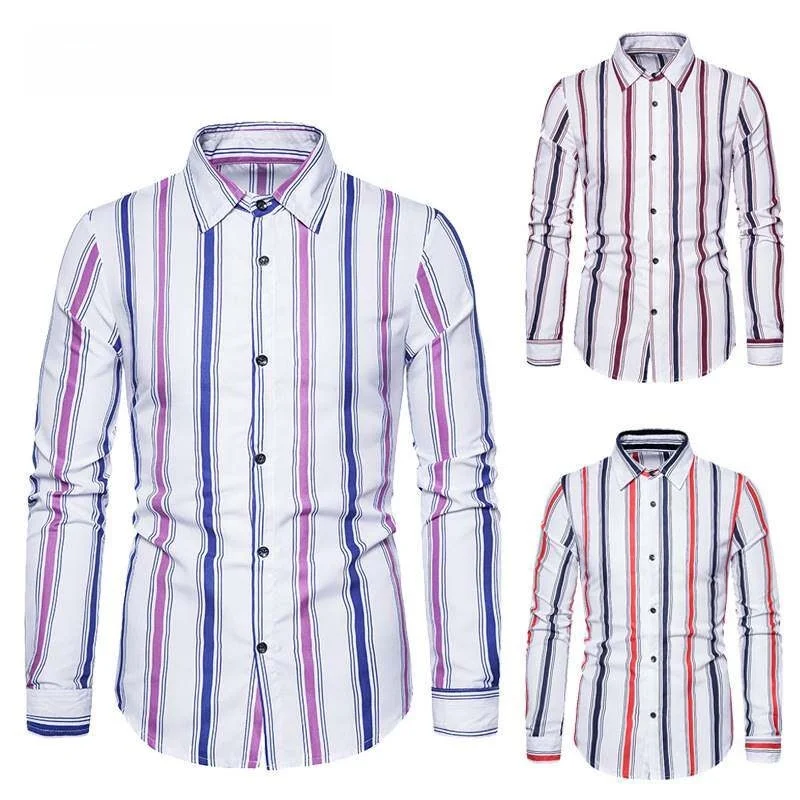 Autumn Fashion Men's Striped Longsved Shirt Allmatch Rock Style Thickened PU Leather Long Sleeve Shirt for Men And Women
Autumn Fashion Men's Striped Longsved Shirt Allmatch Rock Style Thickened PU Leather Long Sleeve Shirt for Men And Women