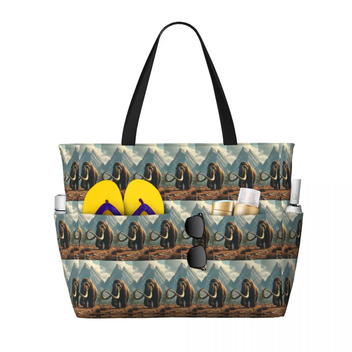 Mammoth Prehistoric Beast Beach Tote Bag Sport Gym Yoga Duffle Large Tote Bag Women Travel Bag Fitness bag
Mammoth Prehistoric Beast Beach Tote Bag Sport Gym Yoga Duffle Large Tote Bag Women Travel Bag Fitness bag