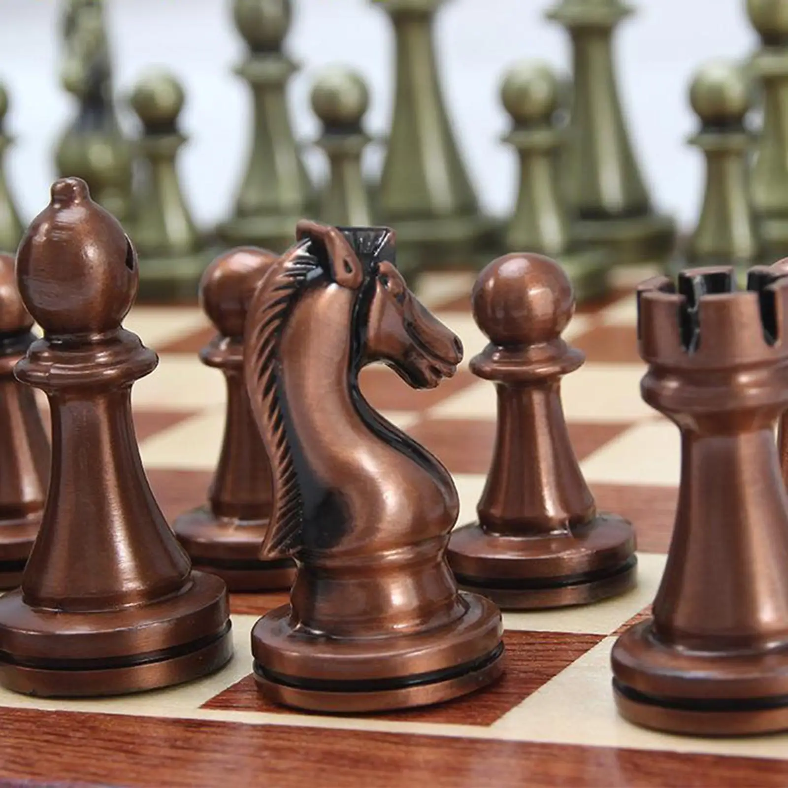 Travel Portable Metal Chess Set with Wooden Chess Board Pieces
Travel Portable Metal Chess Set with Wooden Chess Board Pieces