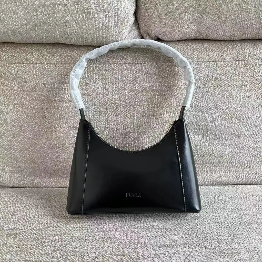 Fla top layer cowhide simple and fashionable one shoulder underarm crescent women's bag
Fla top layer cowhide simple and fashionable one shoulder underarm crescent women's bag