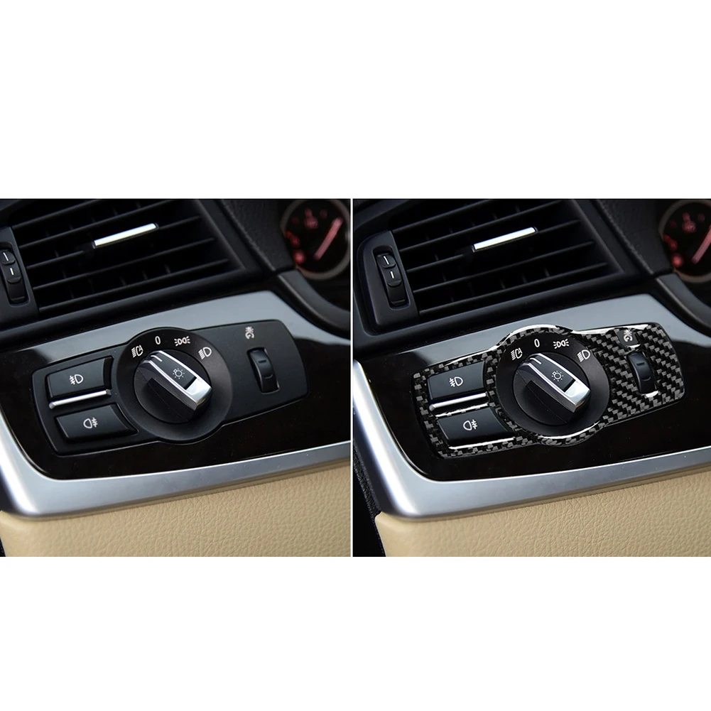 Carbon Fiber Car Headlight Switch Panel Cover Trim Car Interior Decorative Sticker For BMW 5 Series F10 F25 F26 Car Accessories
Carbon Fiber Car Headlight Switch Panel Cover Trim Car Interior Decorative Sticker For BMW 5 Series F10 F25 F26 Car Accessories
