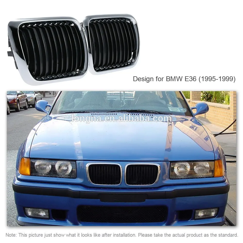 Hot Sale E36 Half Chrome Grille,Black Front Center Kidney Grille for BMW E36 1995 1996 1997 1998 1999
Hot Sale E36 Half Chrome Grille,Black Front Center Kidney Grille for BMW E36 1995 1996 1997 1998 1999