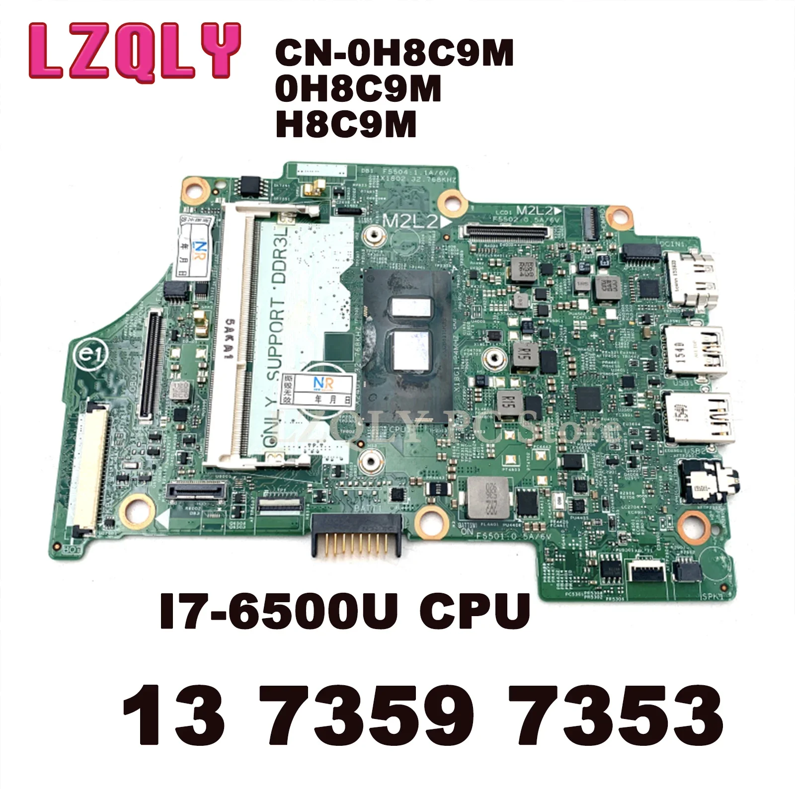 For Dell Inspiron 7359 Laptop Motherboard 14275-1 i3-6100U I5-6200U i7-6500U 09GH9H 0KN06J 0H8C9M Notebook Mainboard Full Test
For Dell Inspiron 7359 Laptop Motherboard 14275-1 i3-6100U I5-6200U i7-6500U 09GH9H 0KN06J 0H8C9M Notebook Mainboard Full Test