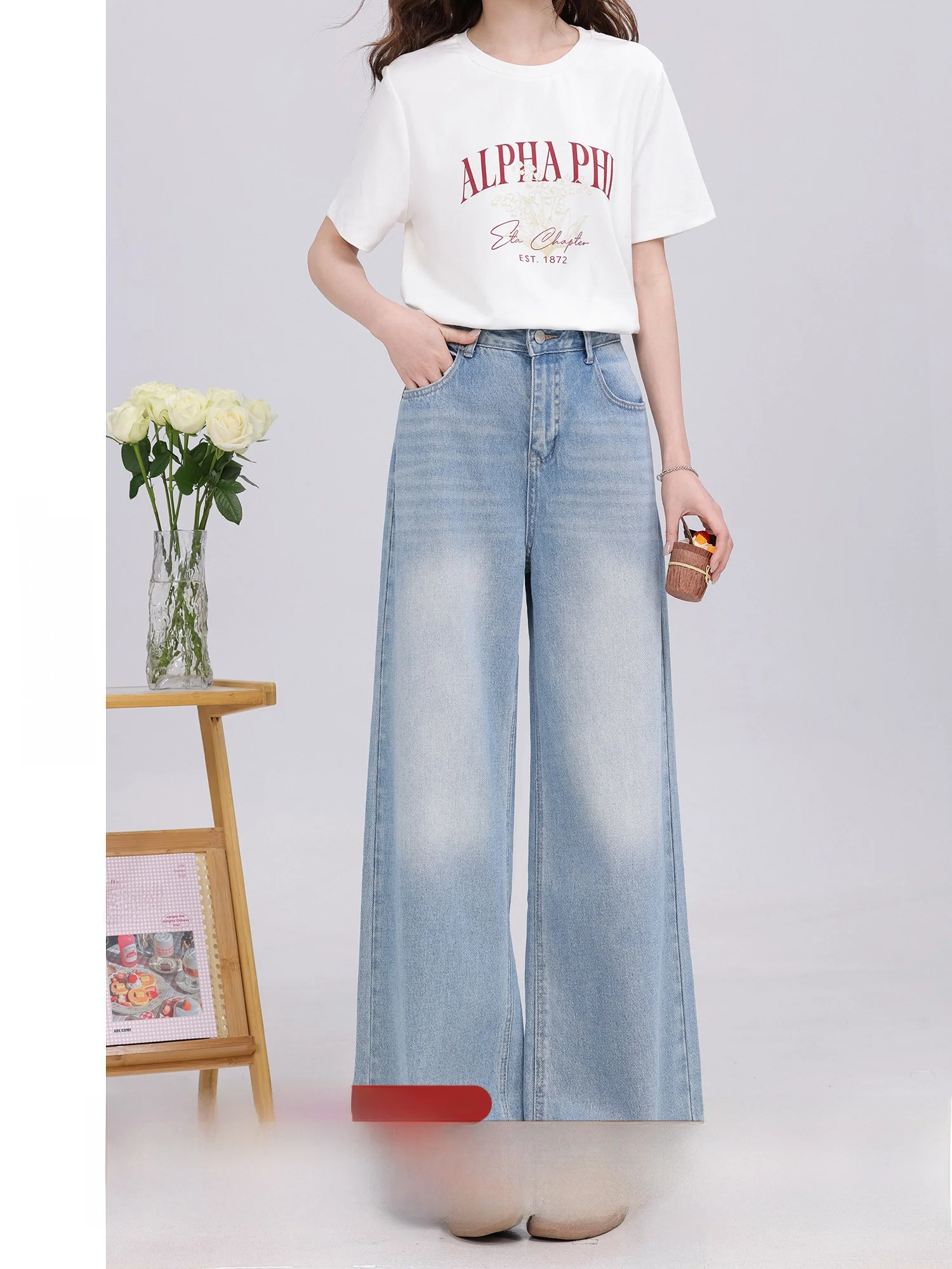 High Waist Flared Jeans Vintage Style Commute Lace Detailing Summer New Arrival Breathable Comfortable Blue Denim Women's Fas...
High Waist Flared Jeans Vintage Style Commute Lace Detailing Summer New Arrival Breathable Comfortable Blue Denim Women's Fas...