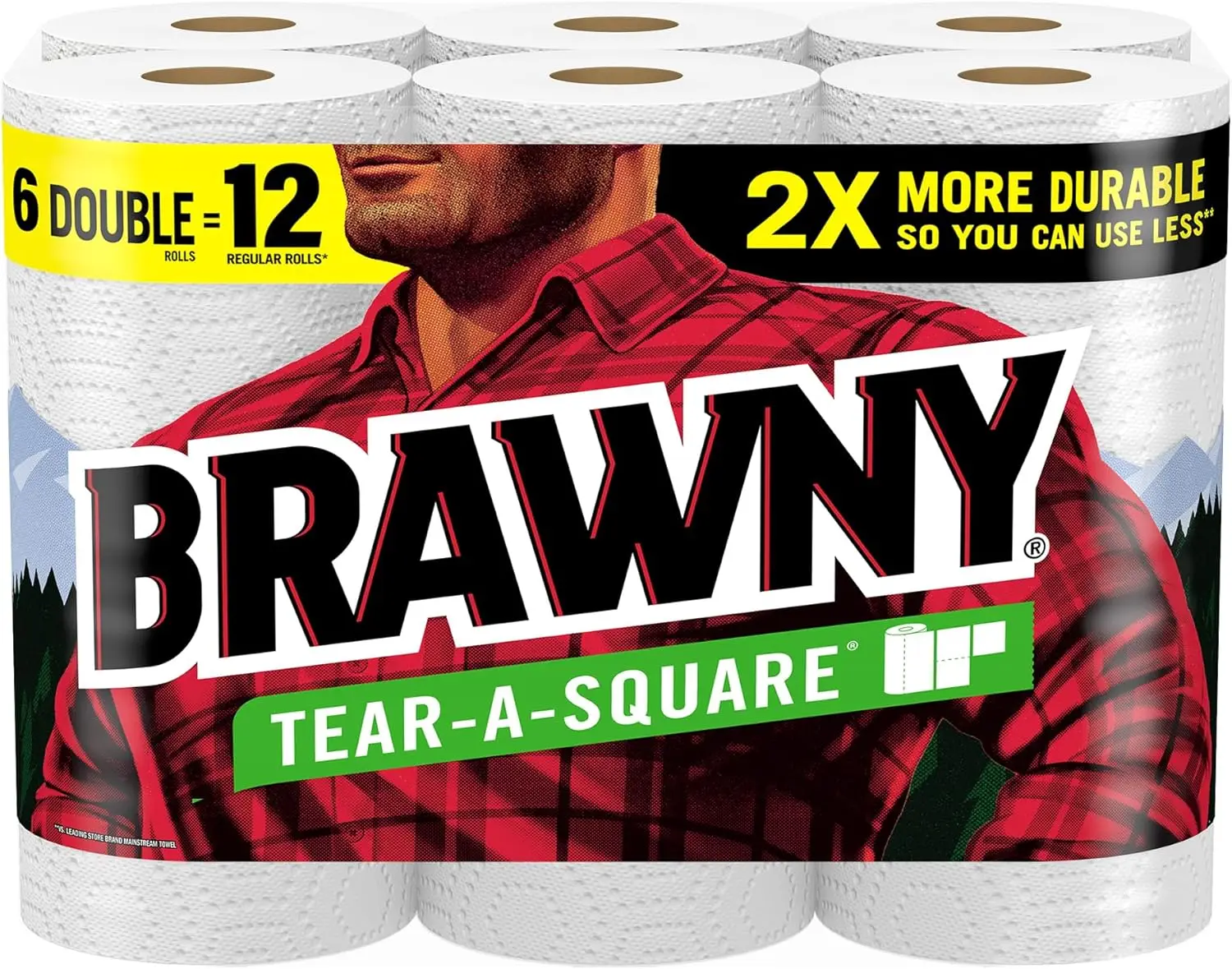 3-Size Tear-A-Square Paper Towels, 6 Double Rolls = 12 Regular Rolls, Strong for All Messes
3-Size Tear-A-Square Paper Towels, 6 Double Rolls = 12 Regular Rolls, Strong for All Messes