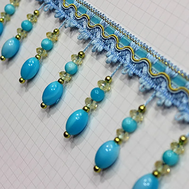 100cm Color Jade Beaded Lace Sewing Accessories Curtain Tassel Fringe Upholstery DIY Ribbon Trim european Curtain Decor
100cm Color Jade Beaded Lace Sewing Accessories Curtain Tassel Fringe Upholstery DIY Ribbon Trim european Curtain Decor