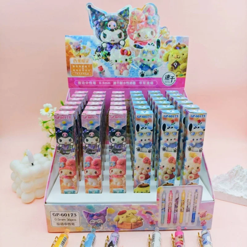 36pcs/lot Sanrio Press Gel Pen Cute 0.5mm Black Ink Neutral Pens Office School Writing Supplies
36pcs/lot Sanrio Press Gel Pen Cute 0.5mm Black Ink Neutral Pens Office School Writing Supplies