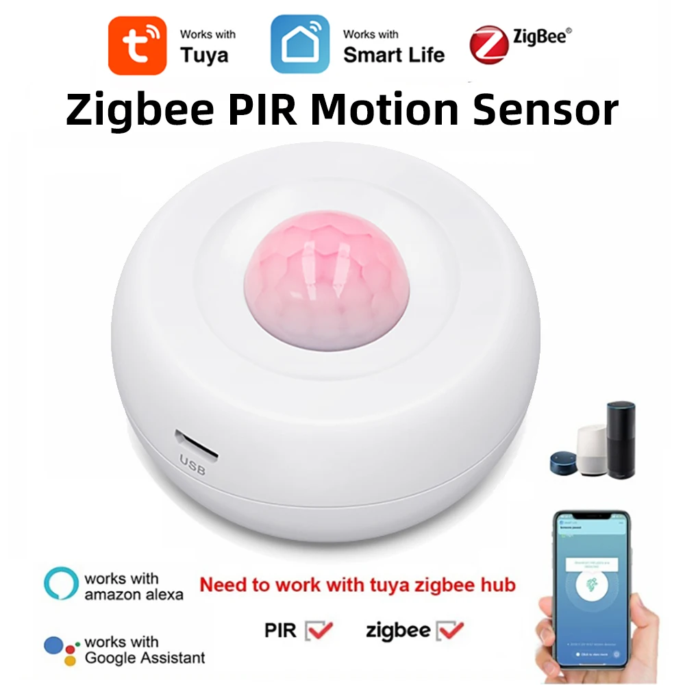 Arumny Tuya ZigBee PIR Motion Sensor Infrared Human Detector Smart Life Real-Time Alarm Works With Alexa Google Home Automation
Arumny Tuya ZigBee PIR Motion Sensor Infrared Human Detector Smart Life Real-Time Alarm Works With Alexa Google Home Automation
