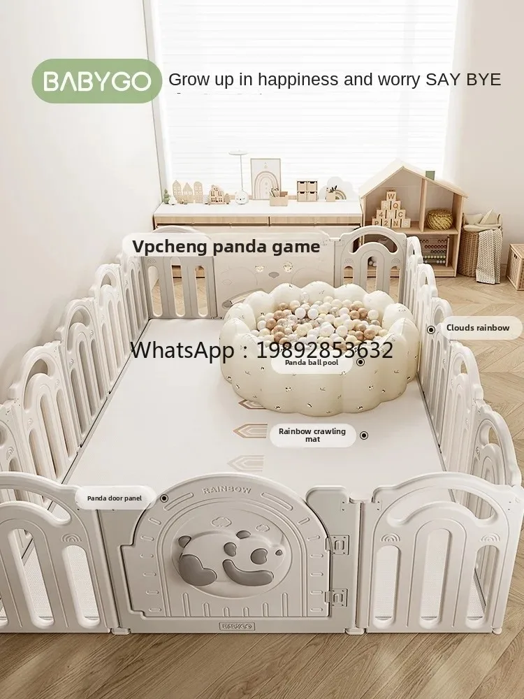ZZ Rainbow Panda Game Fence Baby Fence Crawling Mat Baby Indoor Home Living Room Floor
ZZ Rainbow Panda Game Fence Baby Fence Crawling Mat Baby Indoor Home Living Room Floor