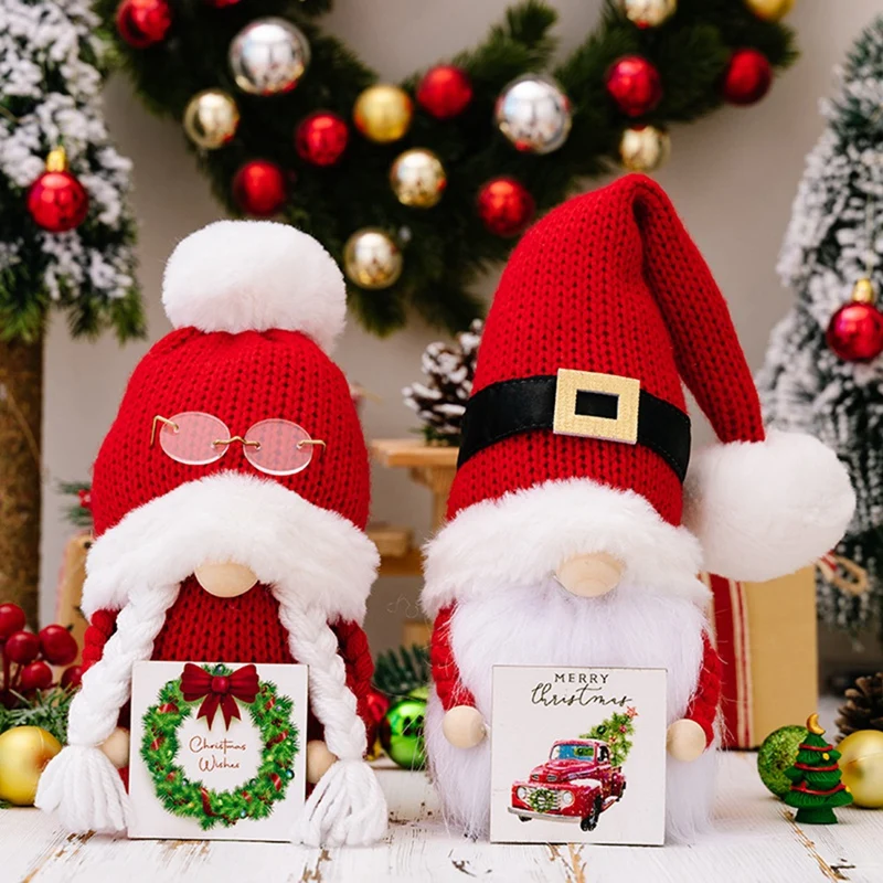 Christmas Knitted Hat Faceless Doll Plush Gnome Doll Xmas Dwarf Decorations New Year Plush Figurines Doll Ornament Gift Toys
Christmas Knitted Hat Faceless Doll Plush Gnome Doll Xmas Dwarf Decorations New Year Plush Figurines Doll Ornament Gift Toys