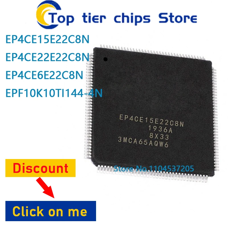 1 шт./лот EP4CE15E22C8N EP4CE22E22C8N EP4CE6E22C8N EPF10K10TI144-4N QFP144 100% НОВЫЙ
1 шт./лот EP4CE15E22C8N EP4CE22E22C8N EP4CE6E22C8N EPF10K10TI144-4N QFP144 100% НОВЫЙ