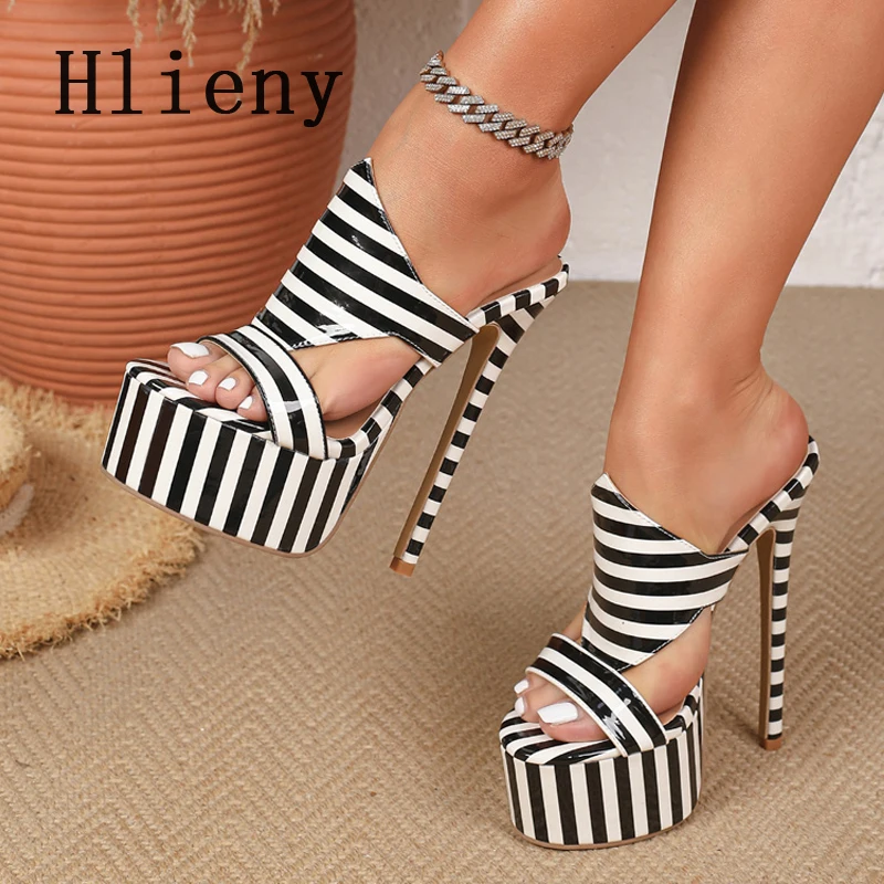 Hlieny Street Style Zebra pattern Platform Women's Slippers Summer Fashion High Heels Sandals Ladies Sexy Nightclub Party Shoes
Hlieny Street Style Zebra pattern Platform Women's Slippers Summer Fashion High Heels Sandals Ladies Sexy Nightclub Party Shoes