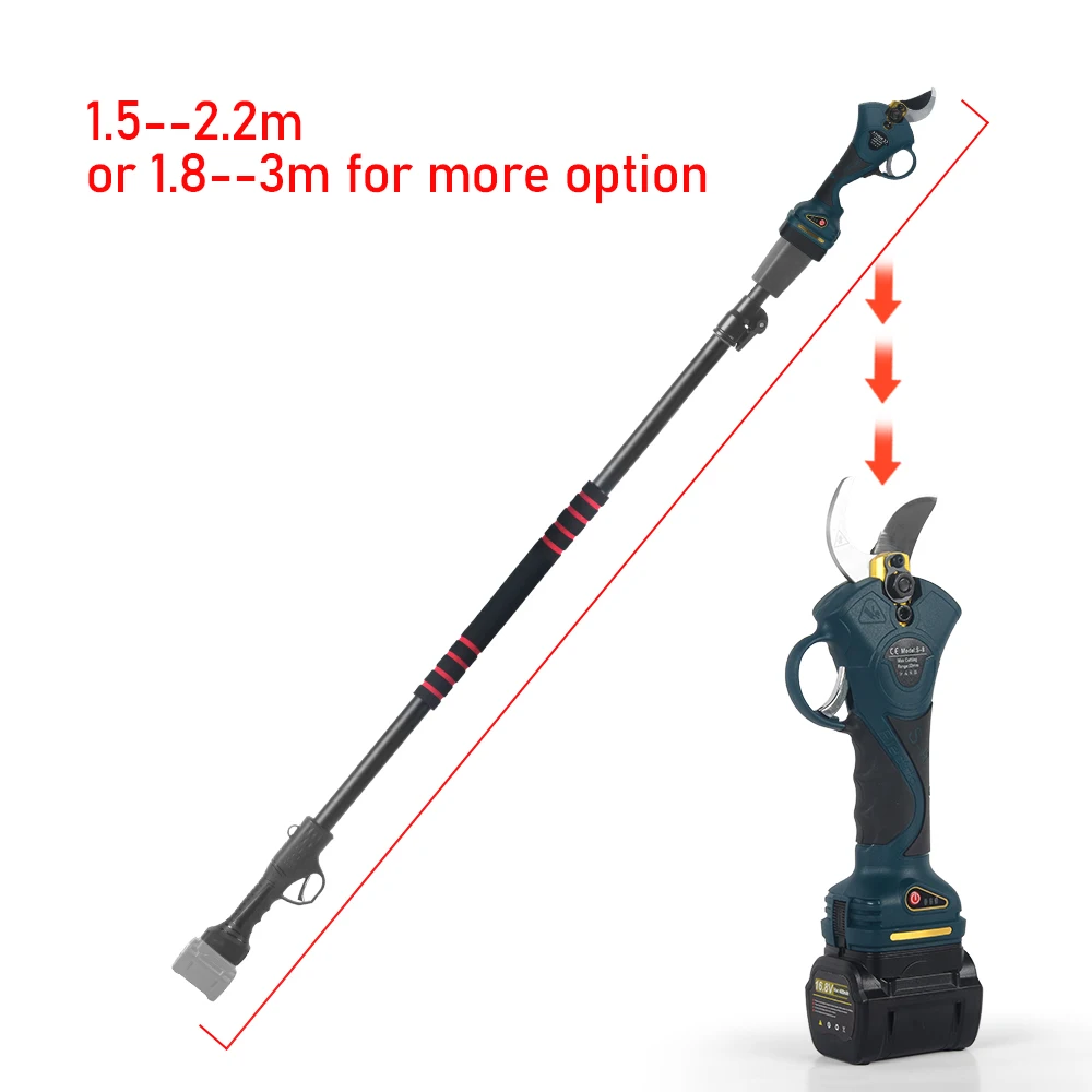 Electric Pole Pruning Shear, Battery Powered Cordless Tree Branch Cutter Pruner Electric Scissors With Extension Pole
Electric Pole Pruning Shear, Battery Powered Cordless Tree Branch Cutter Pruner Electric Scissors With Extension Pole