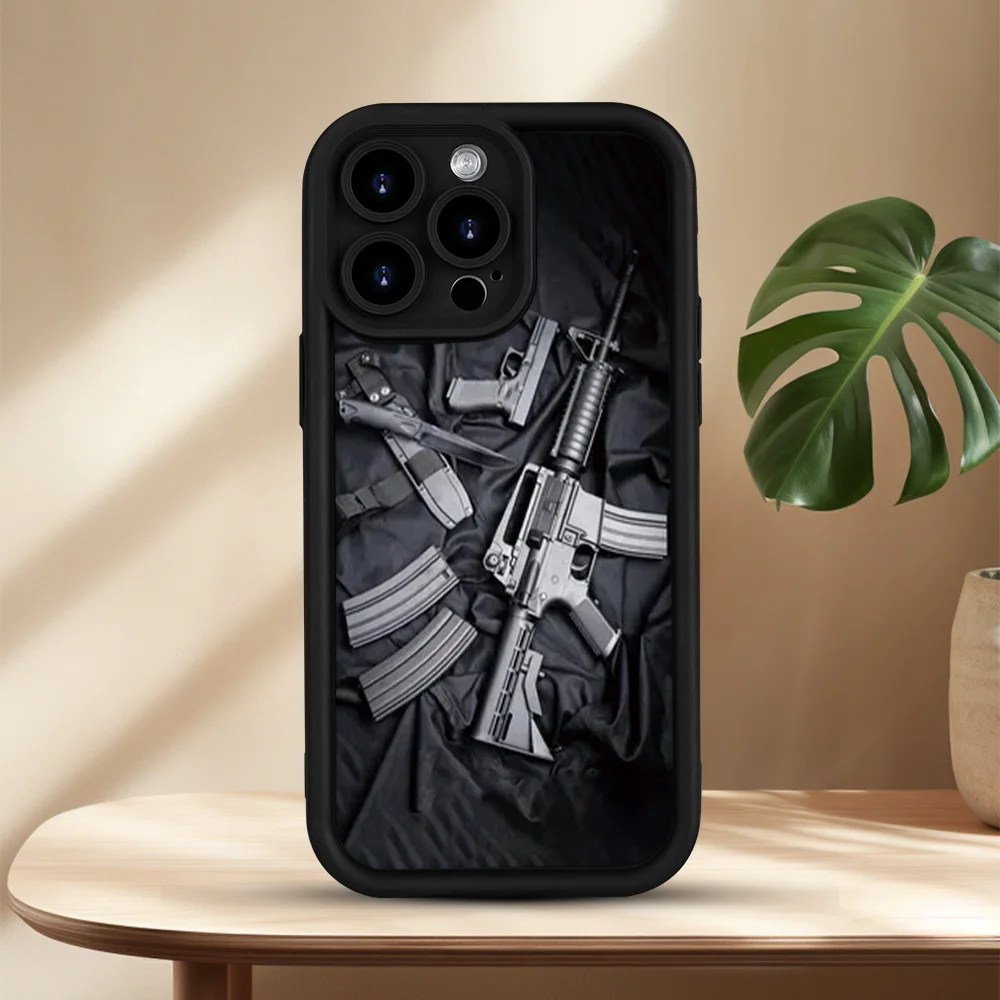 Gun pattern design phone case for iPhone 16 15 14 13 12 11 Pro/ Max/Plus shock-proof rear cover anti-fingerprint
Gun pattern design phone case for iPhone 16 15 14 13 12 11 Pro/ Max/Plus shock-proof rear cover anti-fingerprint