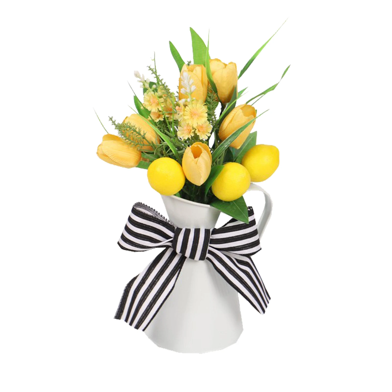 Striped Bow Decoration Tulip Lemon Iron Barrel Flower Home Garden Flower Ornaments Wedding Party Decor Plant
Striped Bow Decoration Tulip Lemon Iron Barrel Flower Home Garden Flower Ornaments Wedding Party Decor Plant