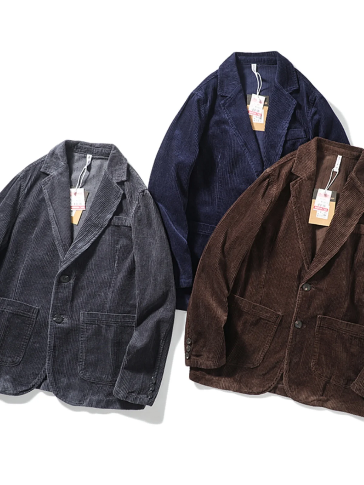 Retro Corduroy Casual Men's Suit Cotton Busin Commute Jaet Long Sve Stand Fit Faion Urban Sle Autumn Outerwear
Retro Corduroy Casual Men's Suit Cotton Busin Commute Jaet Long Sve Stand Fit Faion Urban Sle Autumn Outerwear