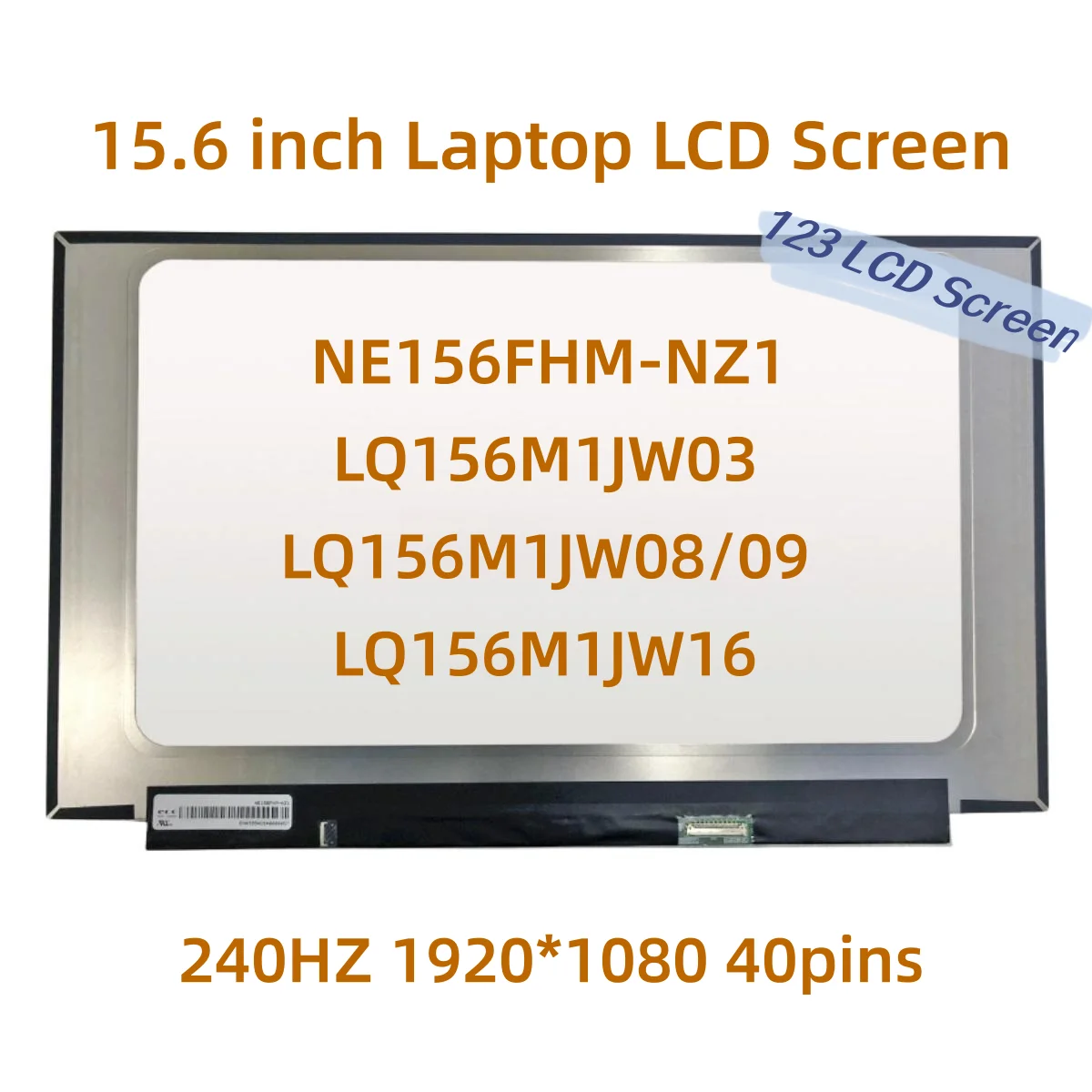 15,6 дюймовый ЖК-экран для ноутбука MSI GS65 Series LQ156M1JW09 NE156FHM-NZ1 LQ156M1JW03 LQ156M1JW08 LQ156M1JW16 240 Гц 1920*1080 40PIN
15,6 дюймовый ЖК-экран для ноутбука MSI GS65 Series LQ156M1JW09 NE156FHM-NZ1 LQ156M1JW03 LQ156M1JW08 LQ156M1JW16 240 Гц 1920*1080 40PIN
