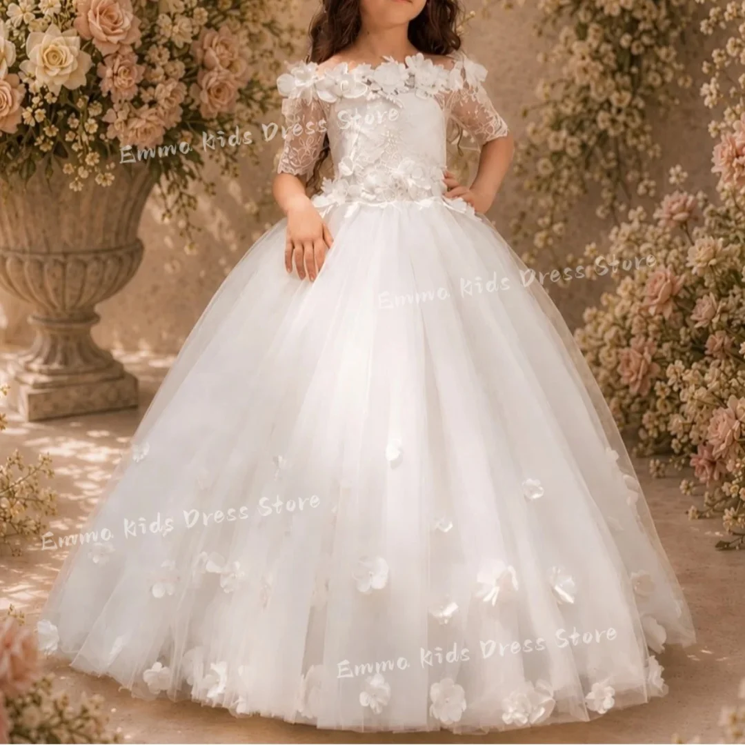 Custom Puff Sleeve Simple Flower Girl Dress A-Line Dress Wedding Communion Party Birthday Gorgeous Dress
Custom Puff Sleeve Simple Flower Girl Dress A-Line Dress Wedding Communion Party Birthday Gorgeous Dress