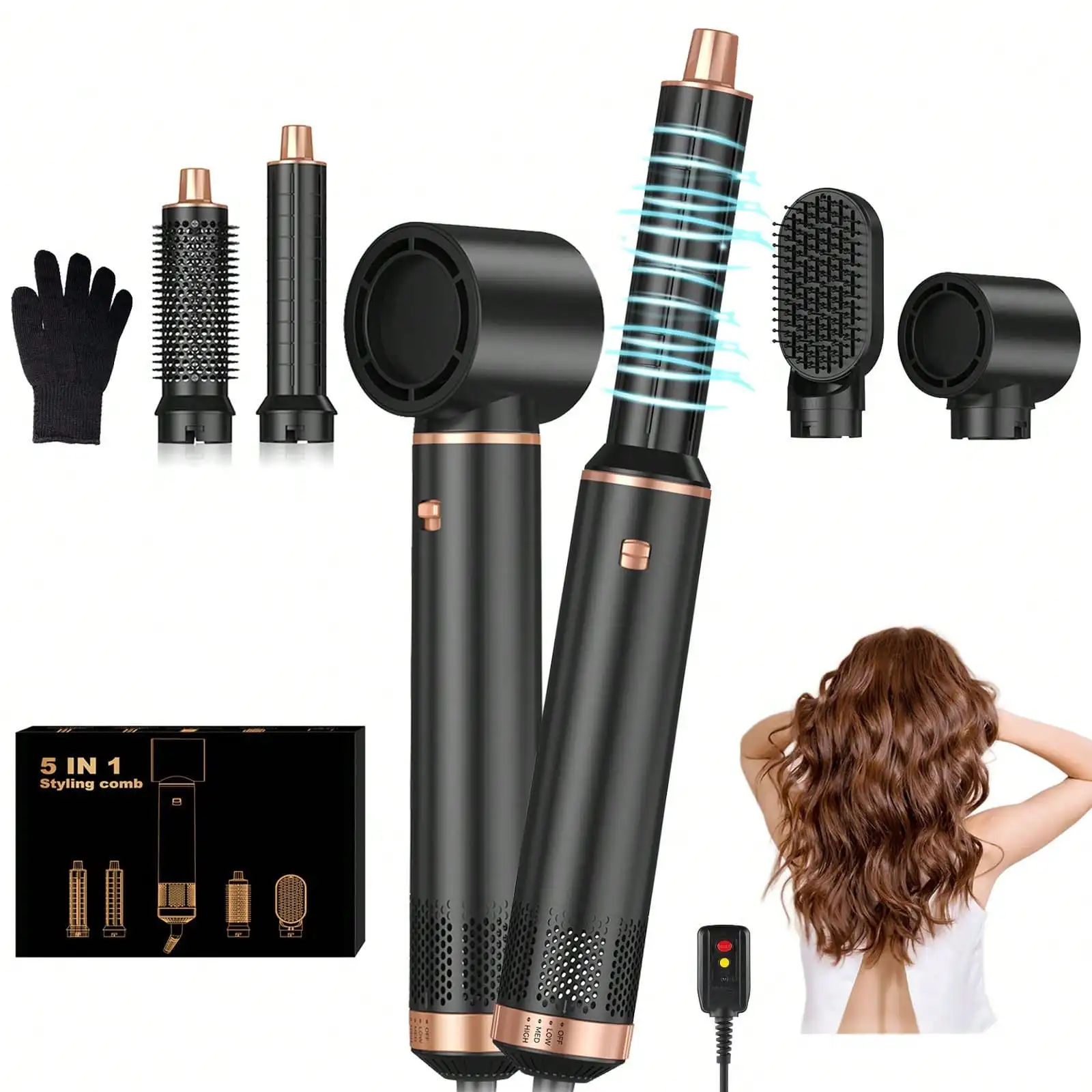 Newly Upgraded For 2026, This 6-In-1 Multi-Functional Hot Air Brush Set Features 3 Temperature SettingsAll Hair Types.
Newly Upgraded For 2026, This 6-In-1 Multi-Functional Hot Air Brush Set Features 3 Temperature SettingsAll Hair Types.