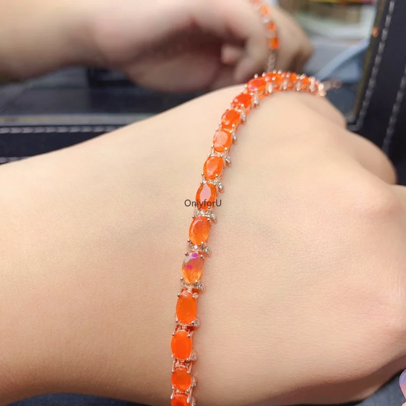 100% Natural Orange Opal Bracelet 4*6mm Gemstone Bracelets for Women Premium Engagement Wedding Jewelry Gifts
100% Natural Orange Opal Bracelet 4*6mm Gemstone Bracelets for Women Premium Engagement Wedding Jewelry Gifts