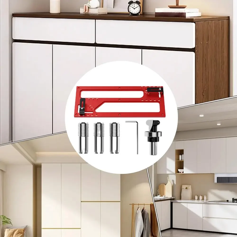 Cabinet Hardware Template Aluminum Alloy Cabinet Template Tool Hole Drilling Mold Sturdy Mounting Mold Edge Banding Tools
Cabinet Hardware Template Aluminum Alloy Cabinet Template Tool Hole Drilling Mold Sturdy Mounting Mold Edge Banding Tools