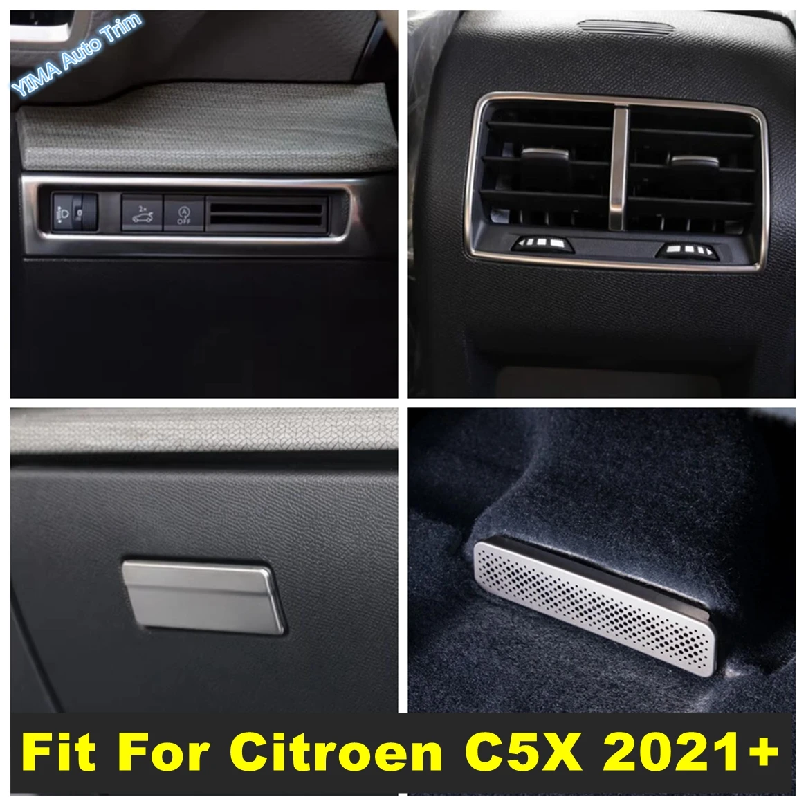 Rear Air Conditioning AC Vent Outlet / Head Light Switch / Glove Storage Box Cover Trim For Citroen C5X 2021 - 2025 Accessories
Rear Air Conditioning AC Vent Outlet / Head Light Switch / Glove Storage Box Cover Trim For Citroen C5X 2021 - 2025 Accessories