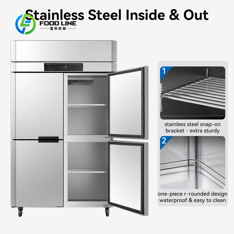 Customized Factory Chinese Restaurant Equipment Dual Temp Air-Cooled Four Doors Commercial Freezer Refrigerator For Vegetables
Customized Factory Chinese Restaurant Equipment Dual Temp Air-Cooled Four Doors Commercial Freezer Refrigerator For Vegetables