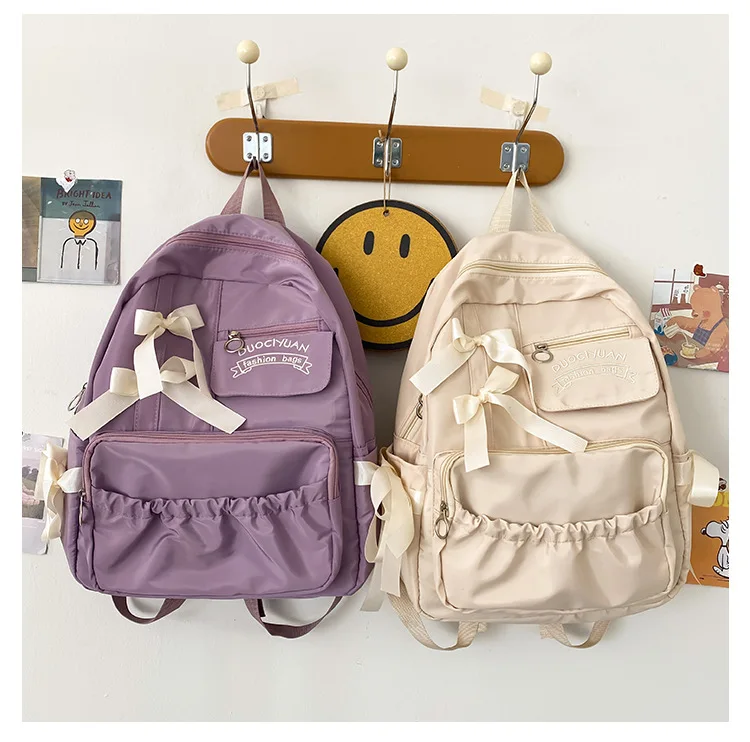 Школьная сумка с узлом-бабочкой для девочек, студентов, прекрасный рюкзак, нейлоновый водонепроницаемый рюкзак большой вместимости
Школьная сумка с узлом-бабочкой для девочек, студентов, прекрасный рюкзак, нейлоновый водонепроницаемый рюкзак большой вместимости
