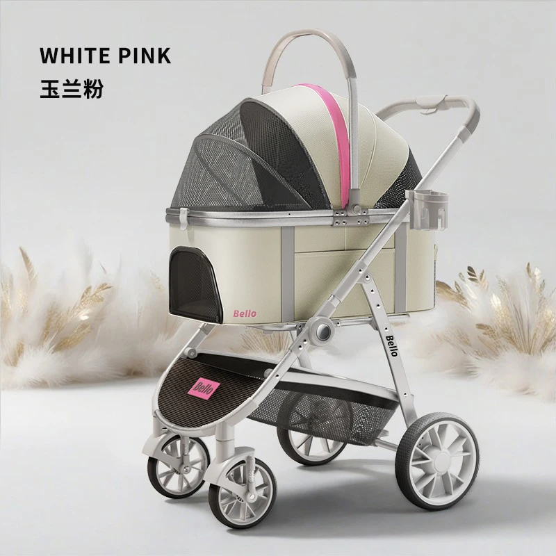 New Design Pet Carrier Stroller 4 Wheels Aluminum Luxury Dog Stroller Cat Stroller Medium Size for Small Medium Dog Cat to 60lbs
New Design Pet Carrier Stroller 4 Wheels Aluminum Luxury Dog Stroller Cat Stroller Medium Size for Small Medium Dog Cat to 60lbs