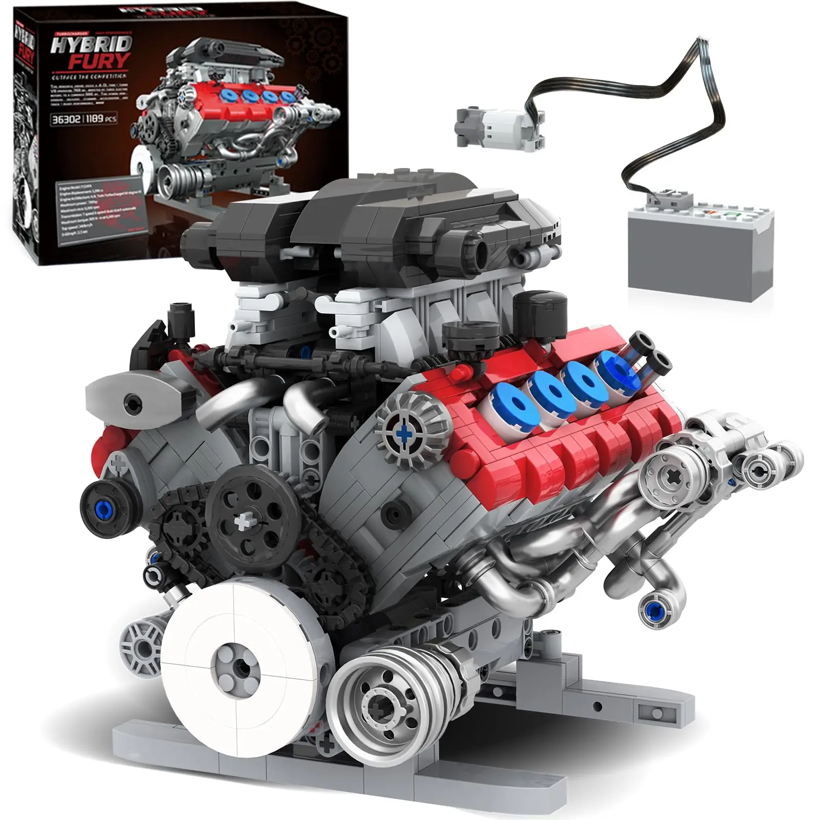 1189PCS V8 Engine Building Blocks With Motor Set Sport Car Engine Technology Bricks Model Idea Desktop Ornaments Holiday Gifts
1189PCS V8 Engine Building Blocks With Motor Set Sport Car Engine Technology Bricks Model Idea Desktop Ornaments Holiday Gifts