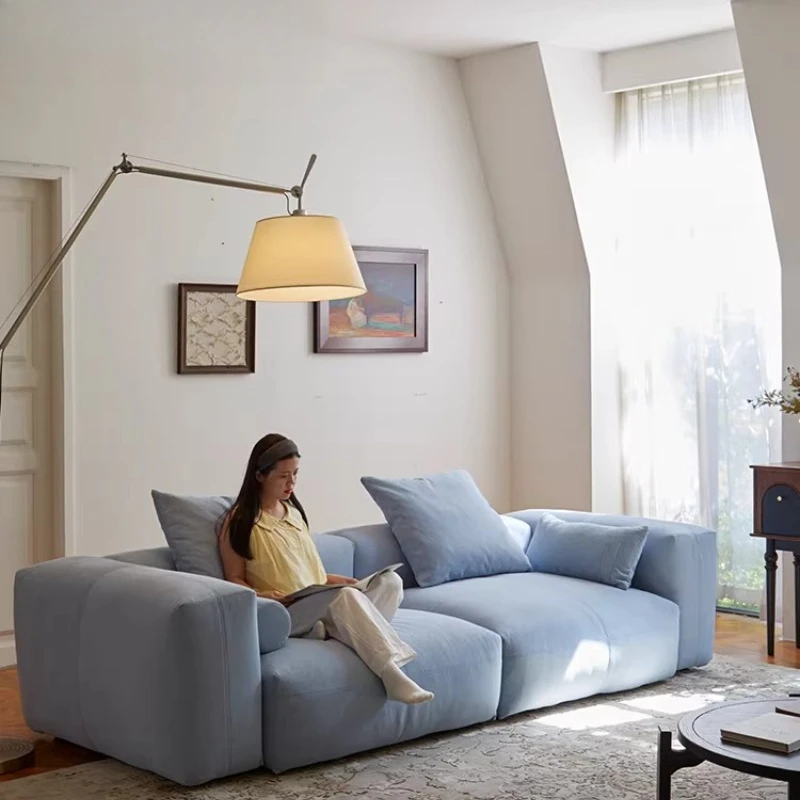 Sofa movable module cotton and linen fabric removable and washable Korean dopamine blue small apartment
Sofa movable module cotton and linen fabric removable and washable Korean dopamine blue small apartment
