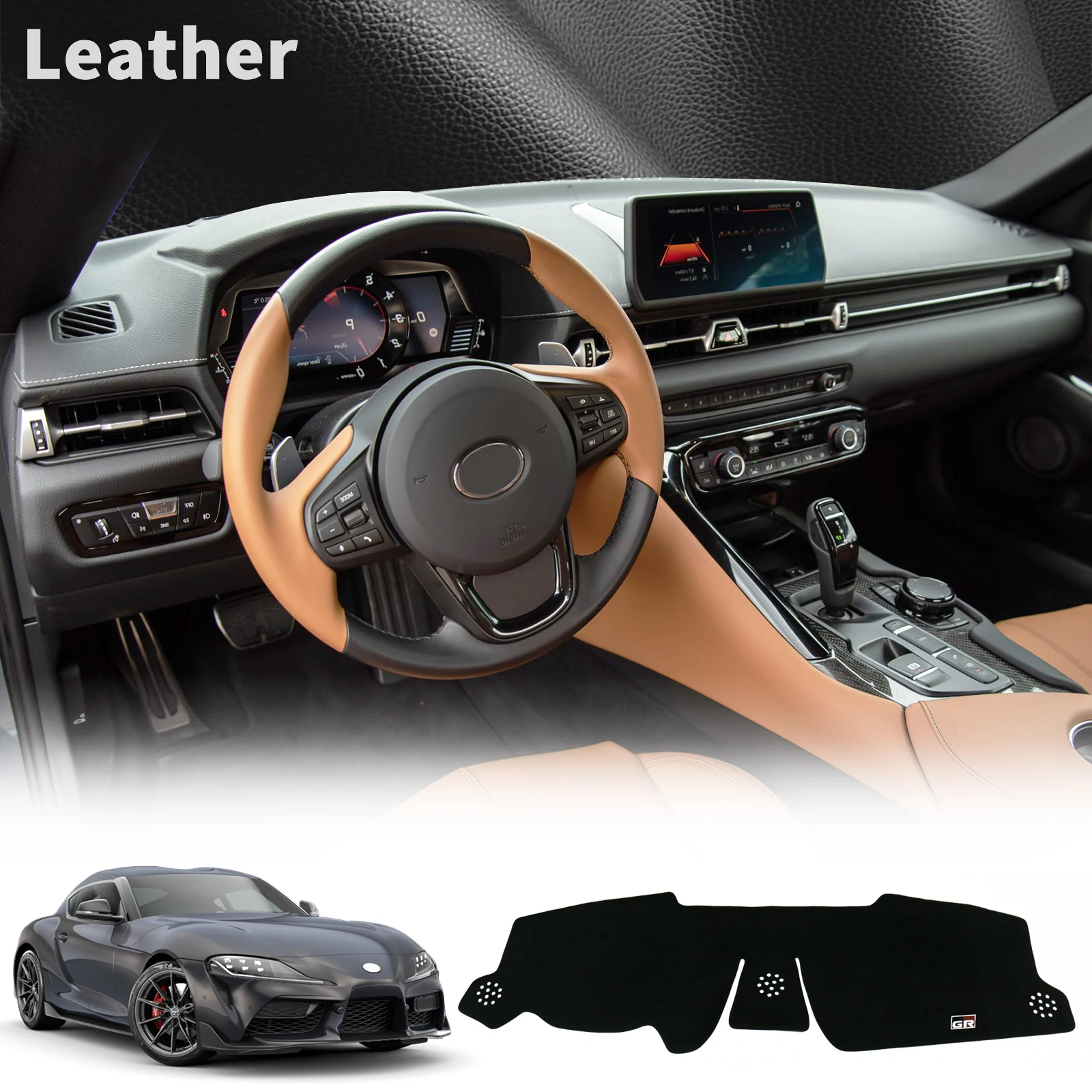 for Toyota Supra 2019-2025 GR Style Car Dashmat Dashboard Cover Pad DashMat Sunshade Protective Carpet Accessories
for Toyota Supra 2019-2025 GR Style Car Dashmat Dashboard Cover Pad DashMat Sunshade Protective Carpet Accessories