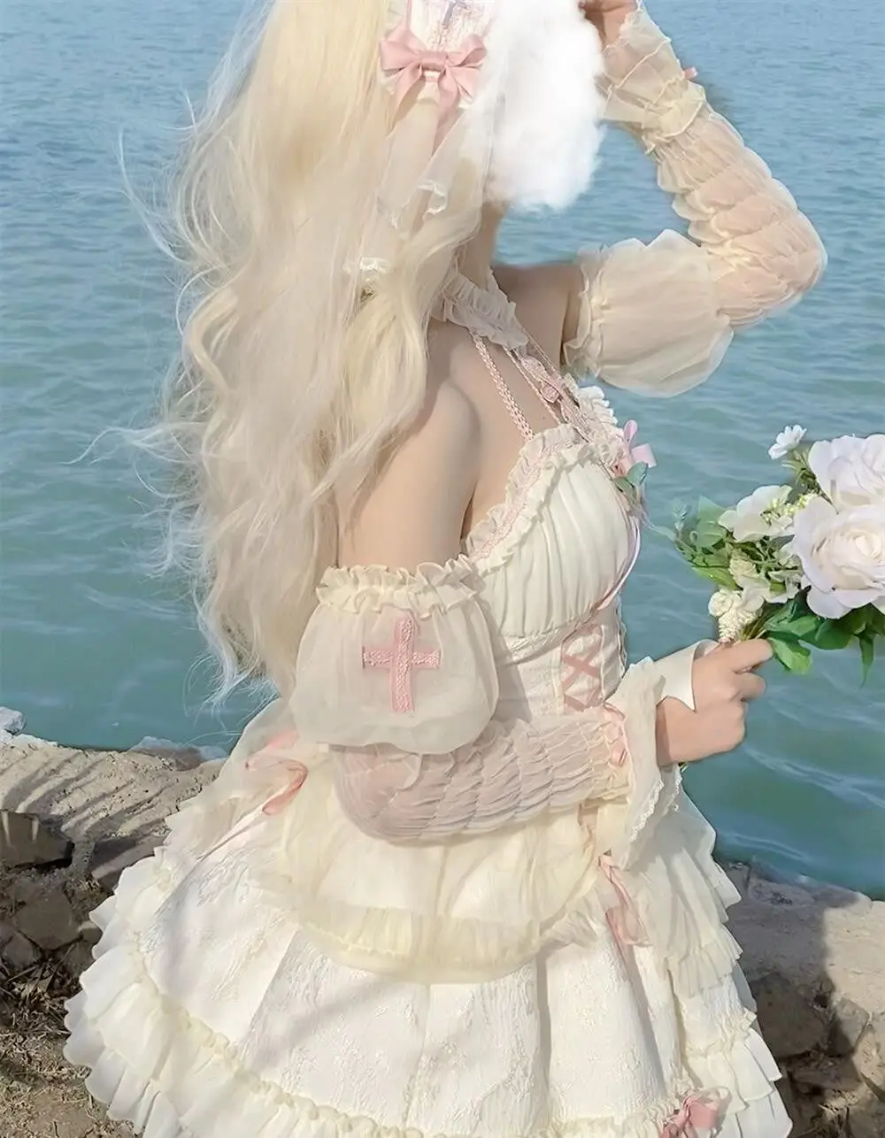 Summer Sweet Pink Bow High Waist A-line Lolita Dress Women V-Neck Sleeveless Ruffles Gauze Lace-Up Fairy Temperament Dress
Summer Sweet Pink Bow High Waist A-line Lolita Dress Women V-Neck Sleeveless Ruffles Gauze Lace-Up Fairy Temperament Dress