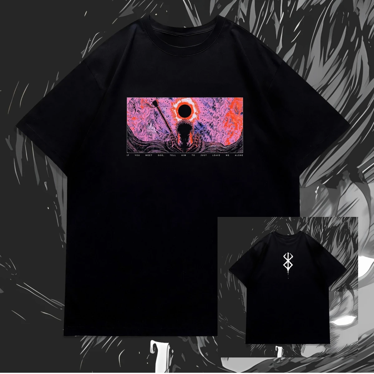 Berserk Brand of Sacrifice Minimalist Anime T-Shirt 100% Cotton Graphic Tee Men Women Kids Summer Streetwear Top
Berserk Brand of Sacrifice Minimalist Anime T-Shirt 100% Cotton Graphic Tee Men Women Kids Summer Streetwear Top