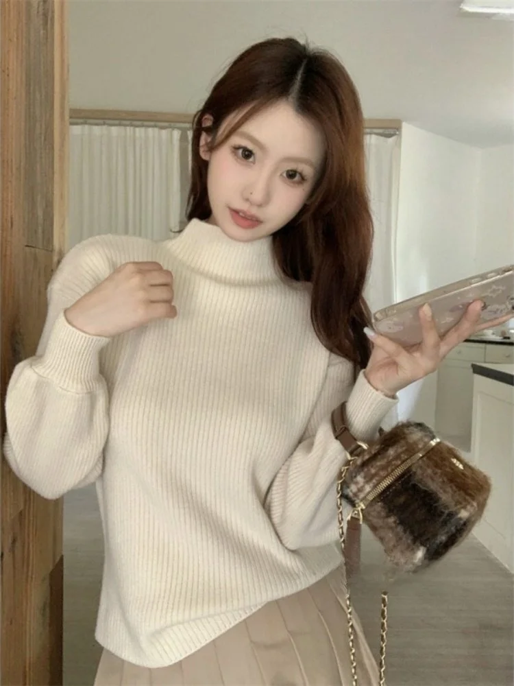 Women's Knitted Long Sve f High Collar Base irt Slim Fit Faionable Winter 2025 Casual Sle Soft Medium Thin
Women's Knitted Long Sve f High Collar Base irt Slim Fit Faionable Winter 2025 Casual Sle Soft Medium Thin