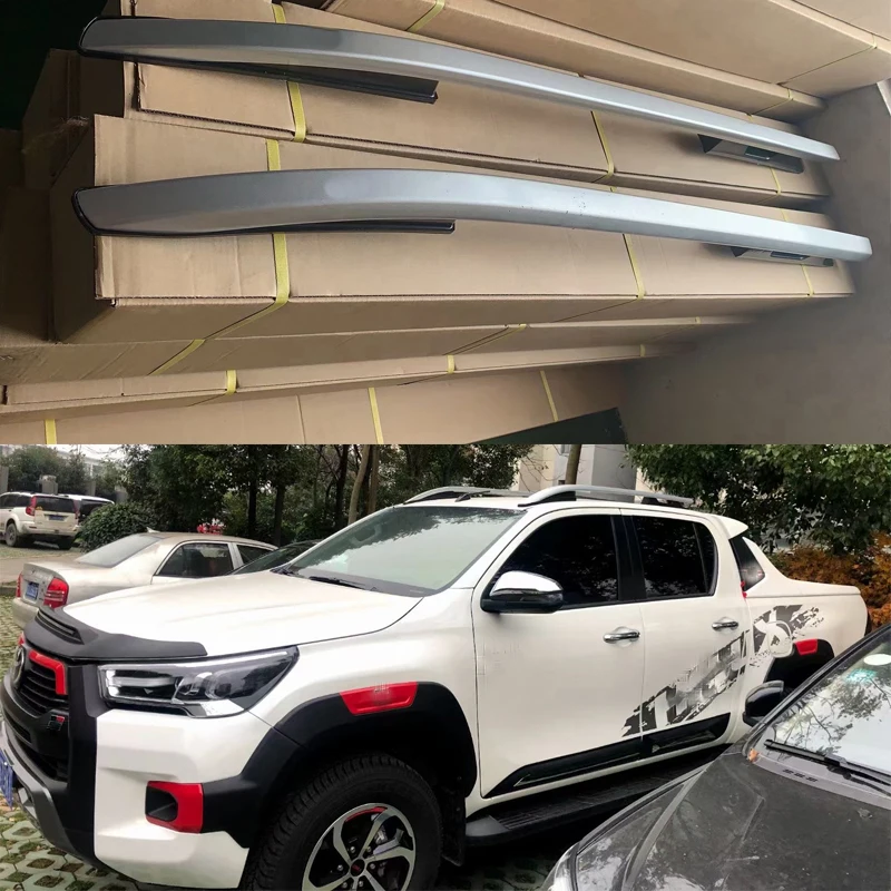 Car Luggage Carrier For Toyota Hilux Revo Rocco 2015-2018 2019-2024 Silver Roof Rails Rack Bars Double Cabin Decorative
Car Luggage Carrier For Toyota Hilux Revo Rocco 2015-2018 2019-2024 Silver Roof Rails Rack Bars Double Cabin Decorative