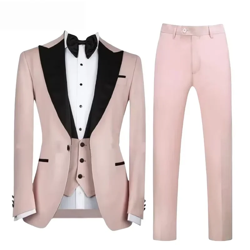 Свадебное платье из трех предметов жениха (куртка + жилет + брюки), однобортный фрак с шалью и лацканами, деловое мужское торжественное платье
Свадебное платье из трех предметов жениха (куртка + жилет + брюки), однобортный фрак с шалью и лацканами, деловое мужское торжественное платье