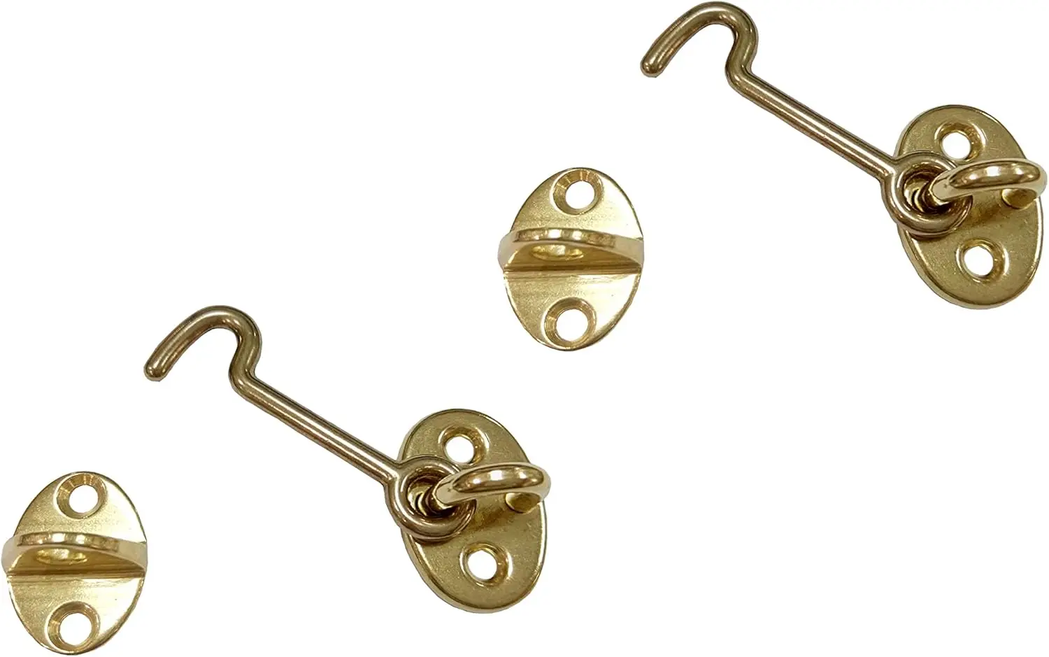 Forged Brass Cabin Hook Latch & Eye 2-1/2" for Windows or Interior Sliding Door, 2 Pack
Forged Brass Cabin Hook Latch & Eye 2-1/2" for Windows or Interior Sliding Door, 2 Pack